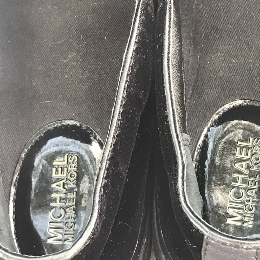 SALE! Michael Kors Beaded Velvet Black Loafers - Picture 10 of 14
